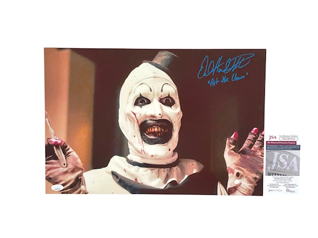 Art The Clown Signed 12x18 Photo David Howard Thornton Terrifier