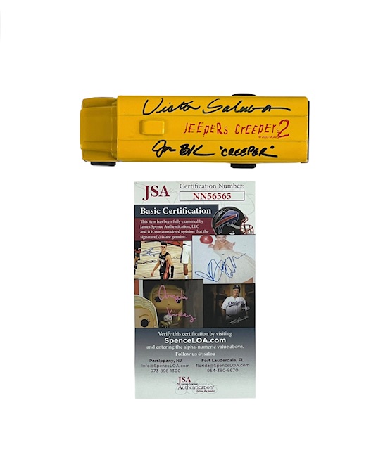 Jeepers Creepers 2 Cast Signed Promo School Bus Jonathan Breck - Image 2