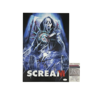 Scream VI Ghostface Mathieu Coderre Max Laferriere Signed 12x18 Movie Poster