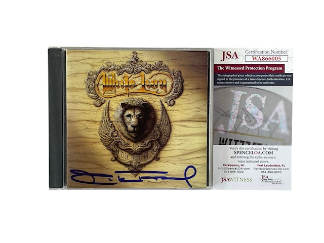 White Lion Mike Tramp Signed The Best of CD JSA Witnessed COA