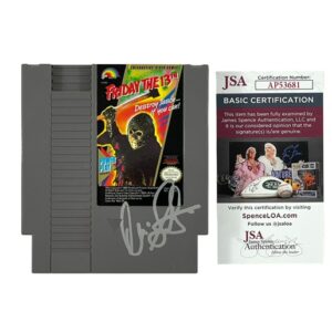 Friday The 13th Christopher Swift Signed Jason Nintendo Cartridge