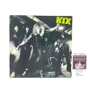 KIX Rare Band Signed Selftitled Vinyl Record JSA COA