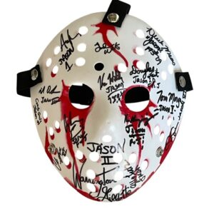 Jason Voorhees Signed Prop Mask By 14 Jasons Friday The 13th JSA