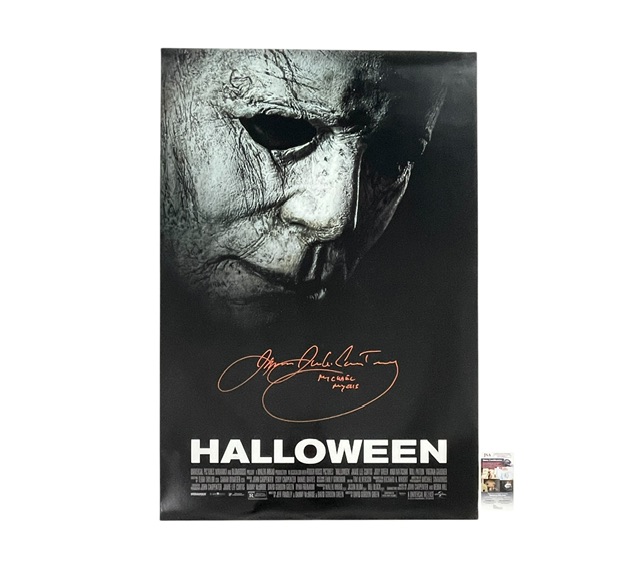 Halloween Signed 1-Sheet Poster James Jude Courtney Michael Myers