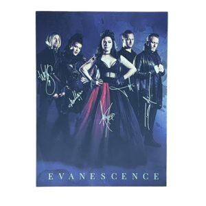 Evanescence Band Signed Lithograph Poster Amy Lee JSA Certified
