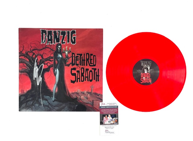 Glenn Danzig Signed Deth Red Saboath Red Colored Vinyl Album JSA