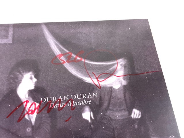 Duran Duran Band Signed Autographed Promo Poster Danse Macabre - Image 2