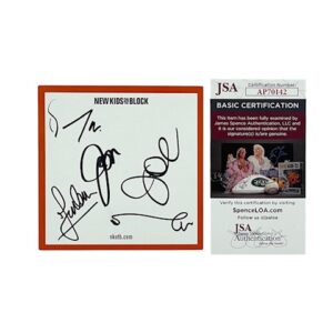 New Kids On The Block Band Signed Revisited Photo Card NKOTB JSA