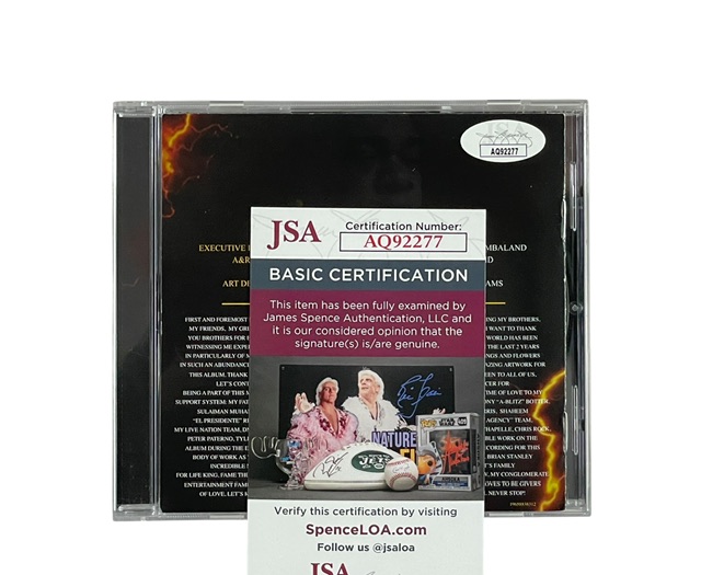 Busta Rhymes Rare Hand Signed CD Blockbusta Hip Hop Rap JSA COA - Image 2