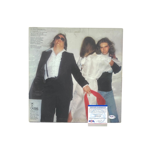 Meat Loaf Signed Bat Out Of Hell Vinyl Record Album Cover PSA DNA - Image 2