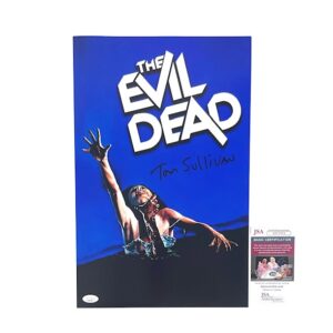 Evil Dead Signed 11x17 Horror Movie Poster FX Icon Tom Sullivan 2