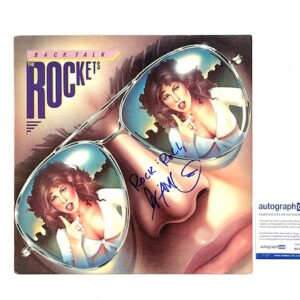 The Rockets Jim McCarty Signed “Back Talk” Vinyl Album Record COA