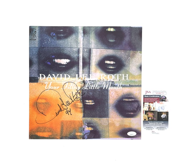 David Lee Roth Autographed Your Filthy Little Mouth Promo Poster