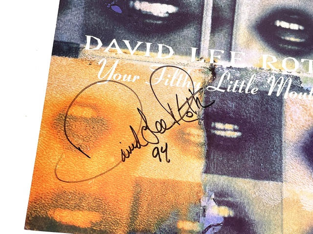 David Lee Roth Autographed Your Filthy Little Mouth Promo Poster - Image 2