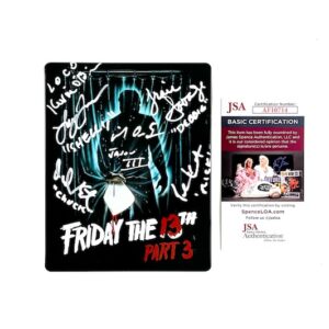 Friday The 13th Part 3 Cast Signed 40th Anniversary Steelbook Blu-Ray