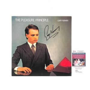 Gary Numan Autographed Pleasure Principle Reissue Vinyl Album JSA