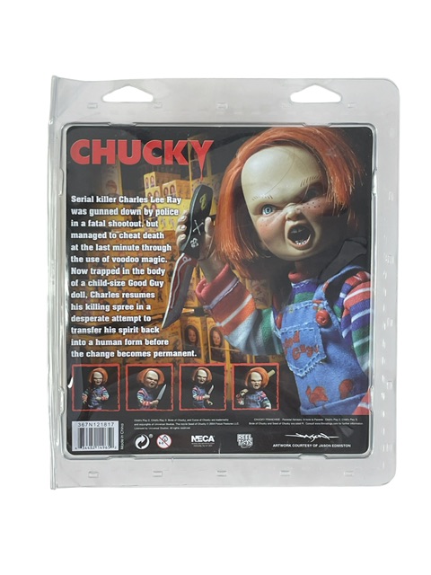 Child’s Play Chucky Cast Crew Signed NECA 8” Action Figure JSA 🔪 - Image 2