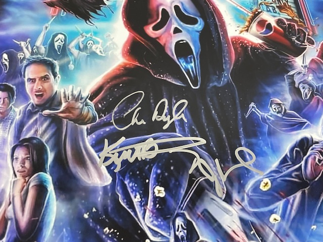 Scream 2 Ghostface Cast Signed 12x18 Movie Poster JSA Version 2 - Image 2