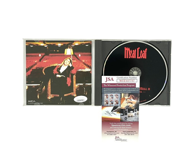 Meat Loaf Signed Bat Out of Hell II CD JSA Witnessed Last Signing - Image 2