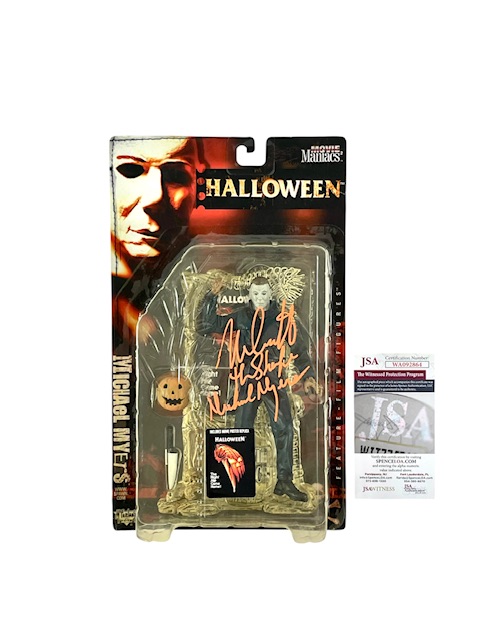 Halloween Signed Michael Myers Movie Maniacs Action Figure Nick Castle JSA