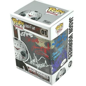 Jason Voorhees Signed Funko Pop By ALL 7 Jasons Friday The 13th