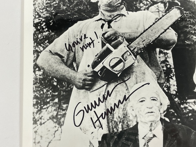 Gunnar Hansen Signed Leatherface Photo Texas Chainsaw Massacre ACOA - Image 2