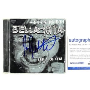 Joey Belladonna Signed Spells of Fear CD Anthrax Vocalist ACOA