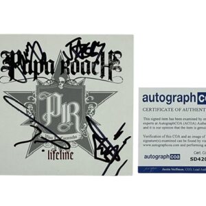 Papa Roach Band Signed Limited Edition Lifeline CD Single ACOA