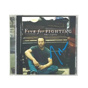 Five for Fighting Autographed Two Lights CD John Ondrasik III