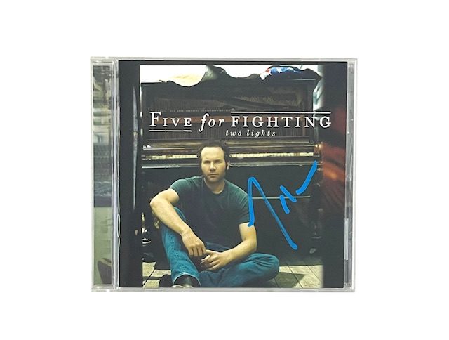 Five for Fighting Autographed Two Lights CD John Ondrasik III