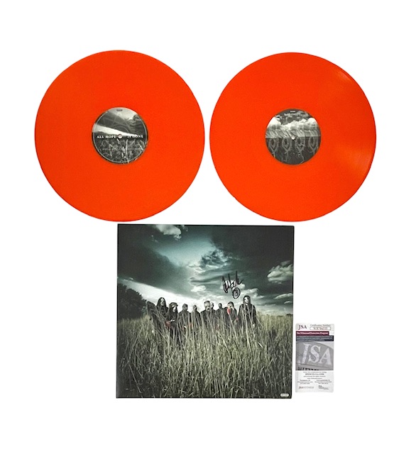 Slipknot Chris Fehn Signed All Hope Is Gone Orange Vinyl Album