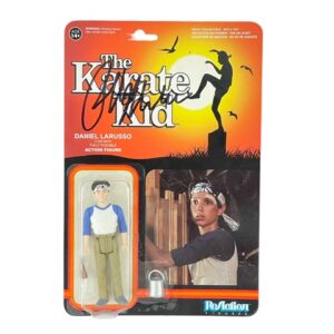 Karate Kid Ralph Macchio Signed Daniel LaRusso Action Figure Cobra Kai