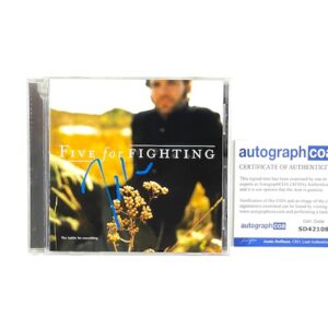 Five for Fighting Signed CD John Ondrasik III The Battle For Everything