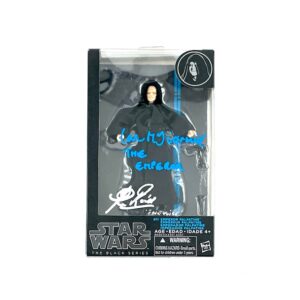 Emperor Palpatine Dual-Signed Star Wars Black Series Action Figure Clive Revill Ian McDiarmid