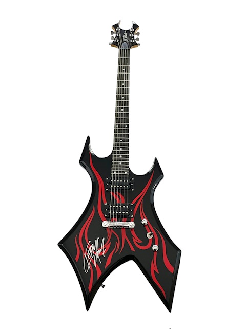 Kerry King Signed B.C. Rich Signature Model Warlock Guitar Slayer