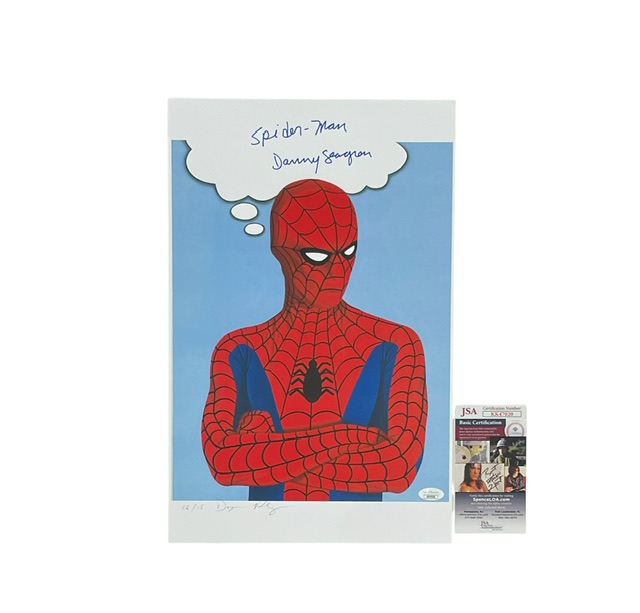 Spider-Man Signed 11x17 Poster Signed Danny Seagren JSA Certified