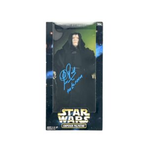 Star Wars Emperor Signed 12" Action Figure Clive Revill Empire Strikes Back