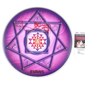 Danny Carey (Tool) Signed 14” Tom Tom Drumhead JSA Certified