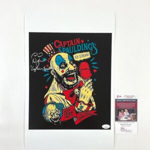 Captain Spaulding Sid Haig Signed 11x17 Poster Print House of 1000 Corpses