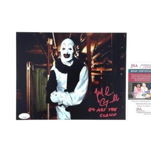 Art The Clown Signed 8x10 Photo Mike Giannelli All Hallows' Eve Terrifier The 9th Circle