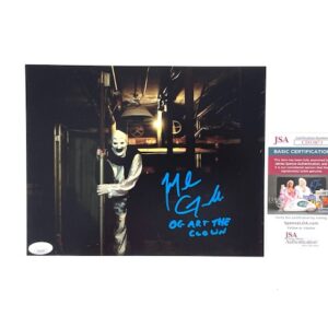 Art The Clown Signed 8x10 Photo Mike Giannelli All Hallows' Eve Terrifier The 9th Circle