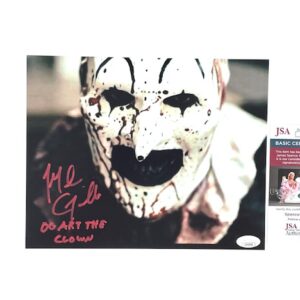 Art The Clown Signed 8x10 Photo Mike Giannelli All Hallows' Eve Terrifier