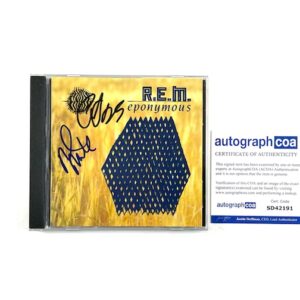 R.E.M. Signed Eponymous CD Mike Mills Peter Buck ACOA REM