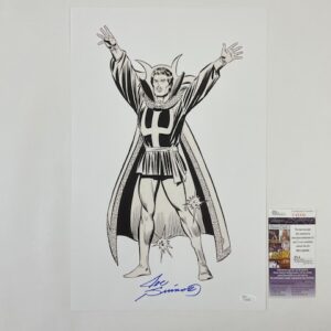 Doctor Strange 11x17 Pencil & Ink Print Signed Marvel Inker Joe Sinnott