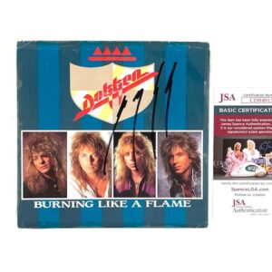 George Lynch Dokken Autographed “Burning Like A Flame” 7” Vinyl