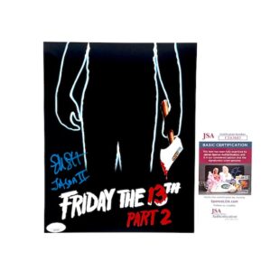 Ellen Lutter Signed Friday the 13th Part 2 8x10 Photo Jason Voorhees