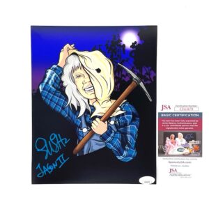 Ellen Lutter Signed Friday the 13th Part 2 8x10 Photo Jason Voorhees