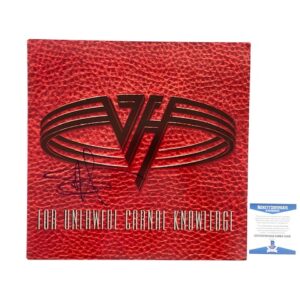 Van Halen Sammy Hagar Signed For Unlawful Carnal Knowledge Original Vinyl