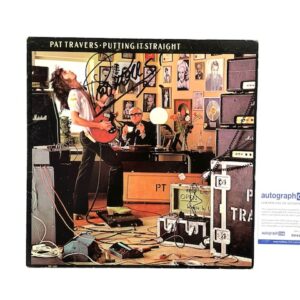 Pat Travers Autographed Signed Putting It Straight Vinyl Album