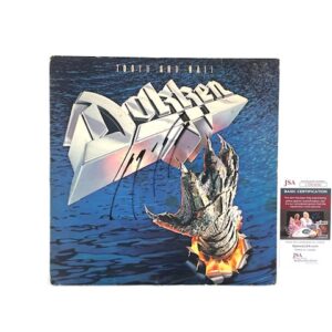 Dokken Tooth and Nail Vinyl Album Record Signed George Lynch JSA